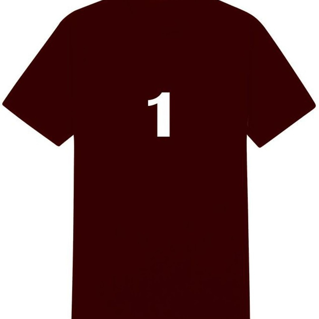 [ANN_T_SHRT_BLACK] T-Shirt With Number 1 (Black)